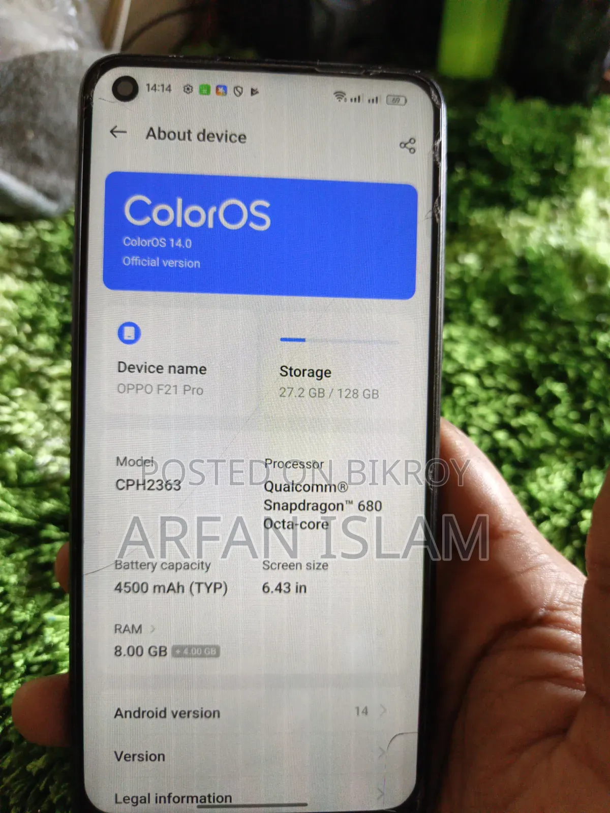 Oppo F21 Pro 128 GB Black
