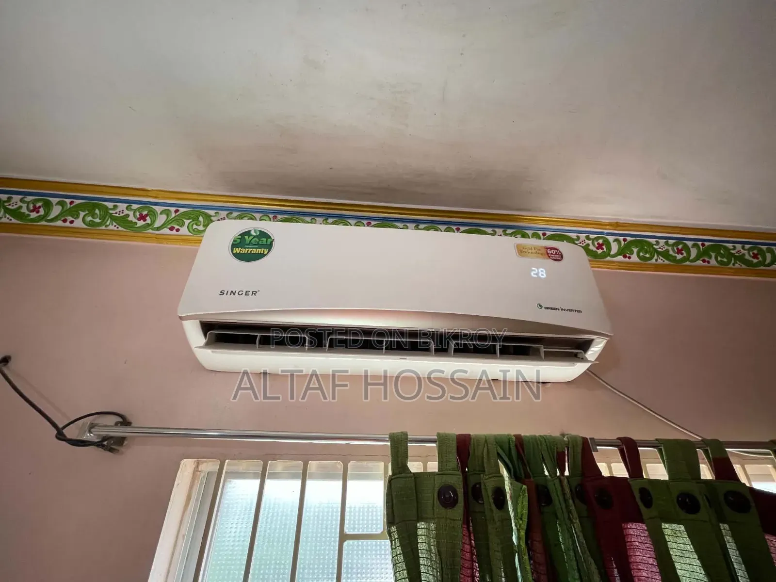 ফুল ফ্রেশ সিঙ্গার দের টন ইনভাটার রানিং এসি বিক্রয় হবে