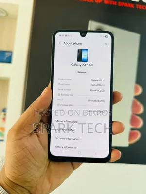 স্যামসাং গ্যালাক্সি এ১৭ ৫জি ১২৮ জিবি ব্ল্যাক
