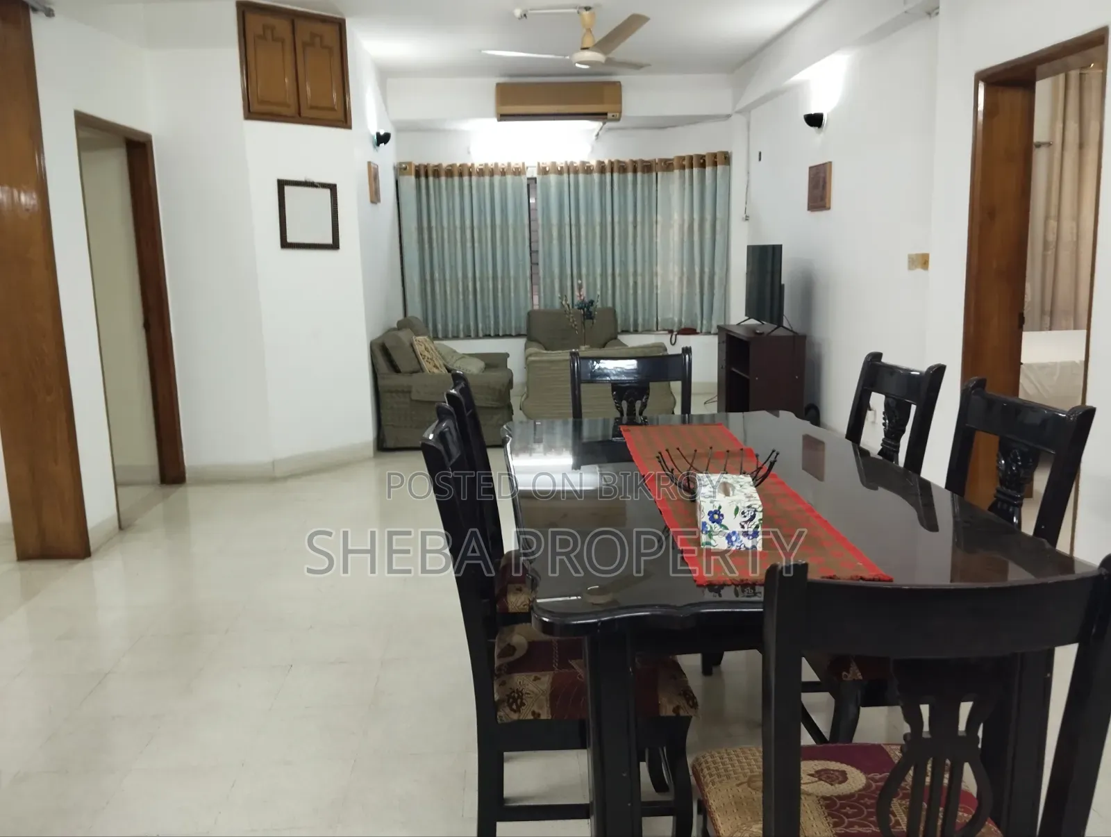 গুলশানে তিন বেডরুমের ফার্নিশড অ্যাপার্টমেন্ট ভাড়ার জন্য