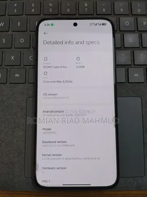 Xiaomi Redmi Turbo 4 Pro 256 GB Black