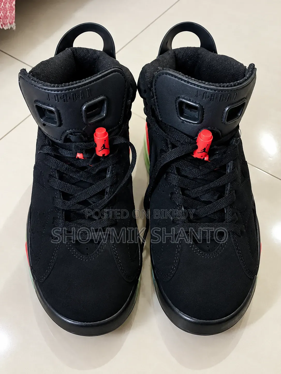 Air Jordan 6 || Color - Black Grade – Oem