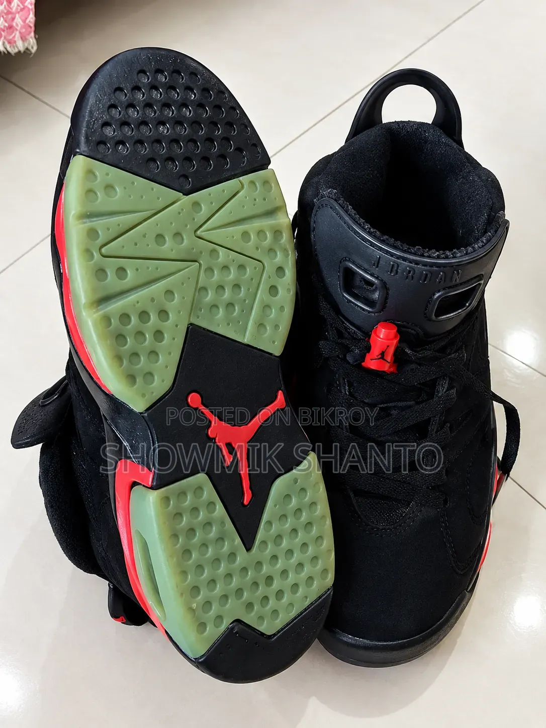 Air Jordan 6 || Color - Black Grade – Oem