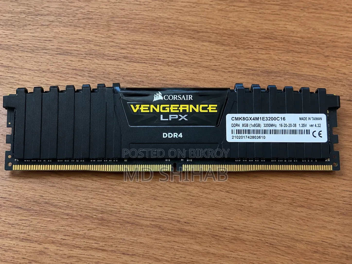 Corsair 8GB DDR4 3200MHz Desktop RAM