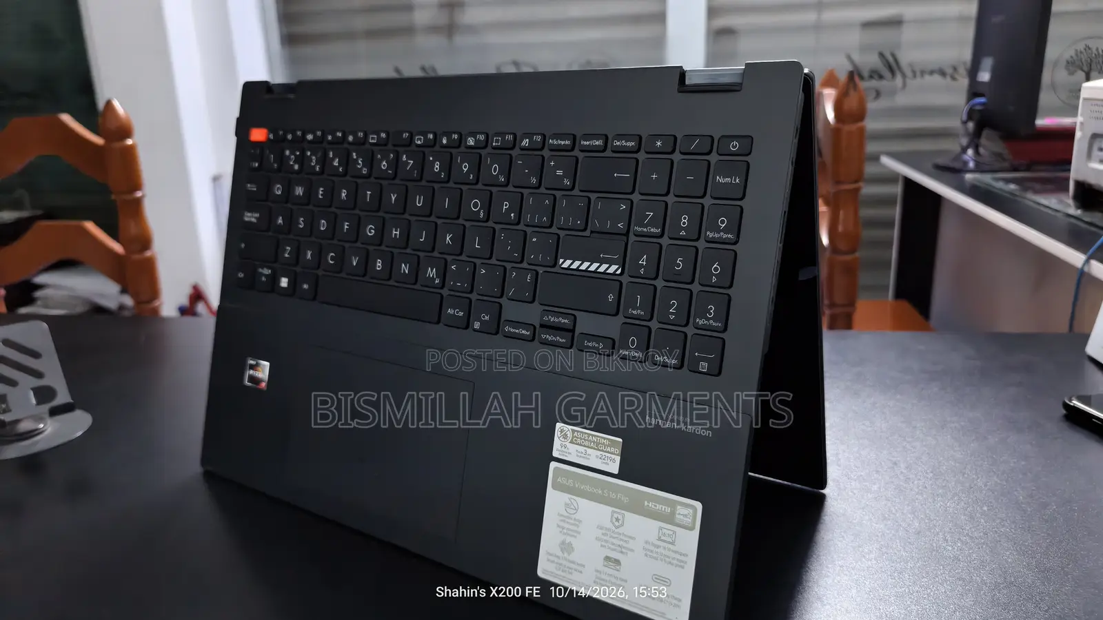 Laptop Asus Vivobook S 16 16GB AMD Ryzen 7 SSD 512GB