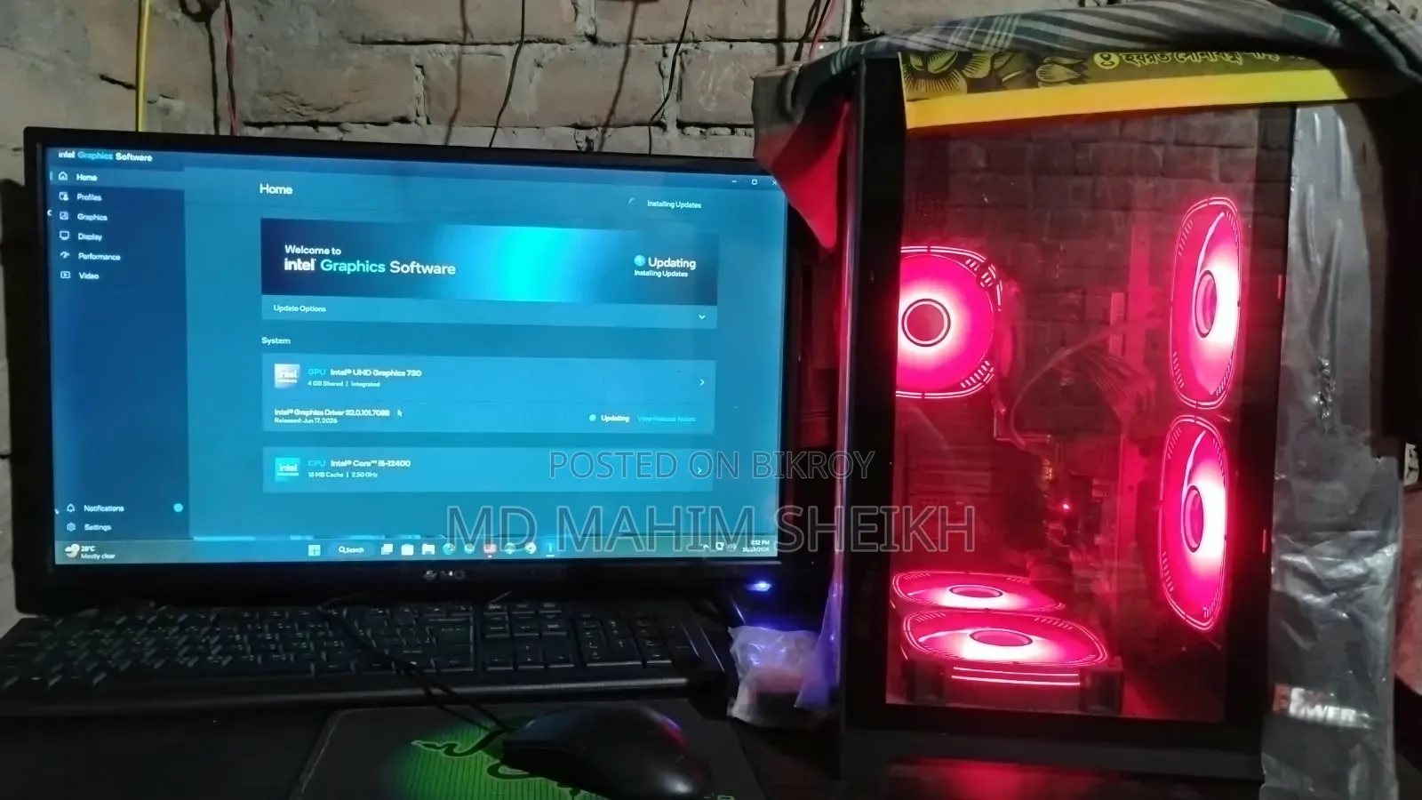 Desktop Computer Gigabyte 8GB Intel Core i5 SSD 512GB