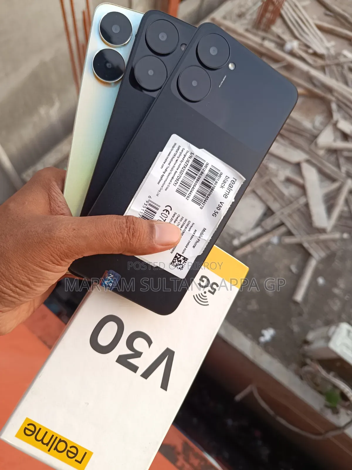 Realme V30 128 GB Black