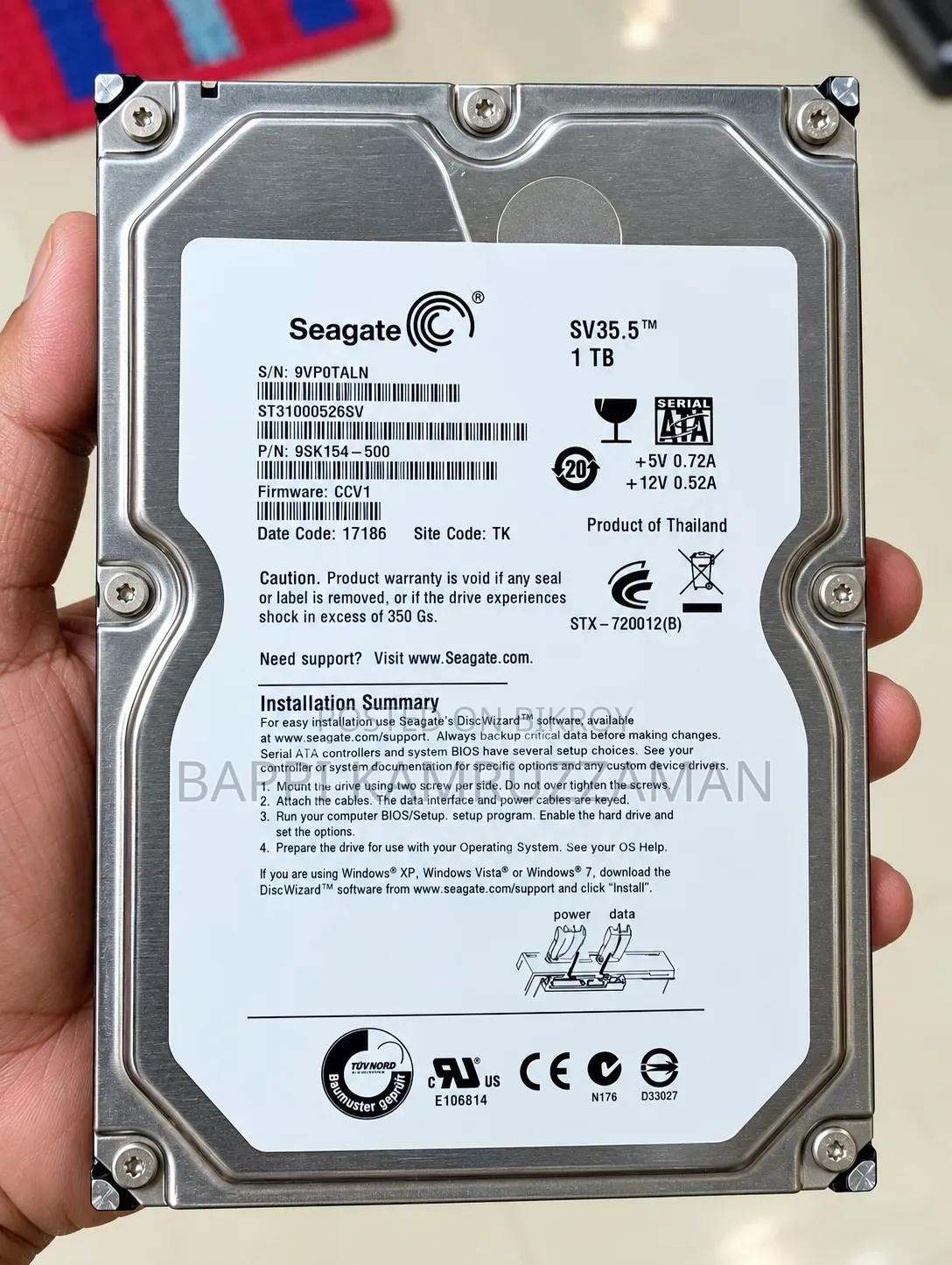 Seagate 1tb Internal Hard Disk Drive!