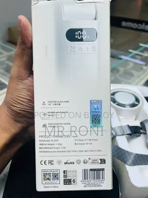 REMAX RS-SF47 4000mAh পোর্টেবল হ্যান্ডহেল্ড ফ্যান ইউএসবি-সি এলইডি ডিসপ্লে