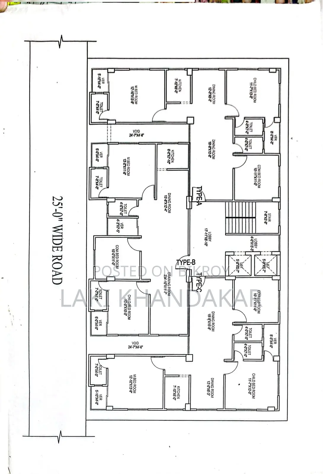 3-Bedroom Apartment in Zahangir Villa, Mohammadpur for sale