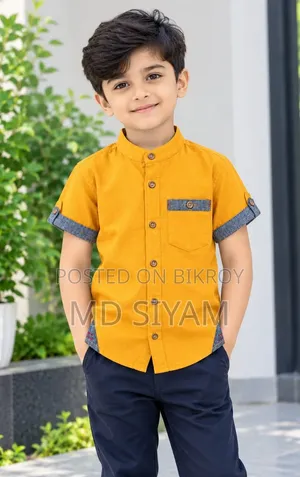 Boys Half Sleeve Cotton Shirt