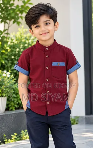 Boys Half Sleeve Cotton Shirt