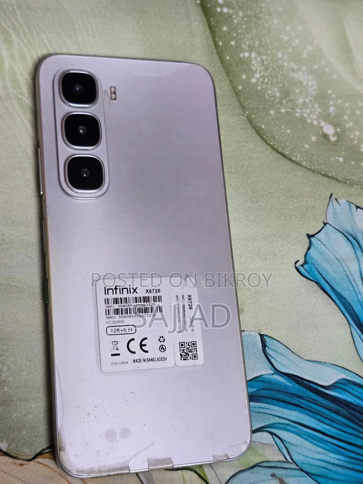 Infinix Hot 60i 128 GB Silver