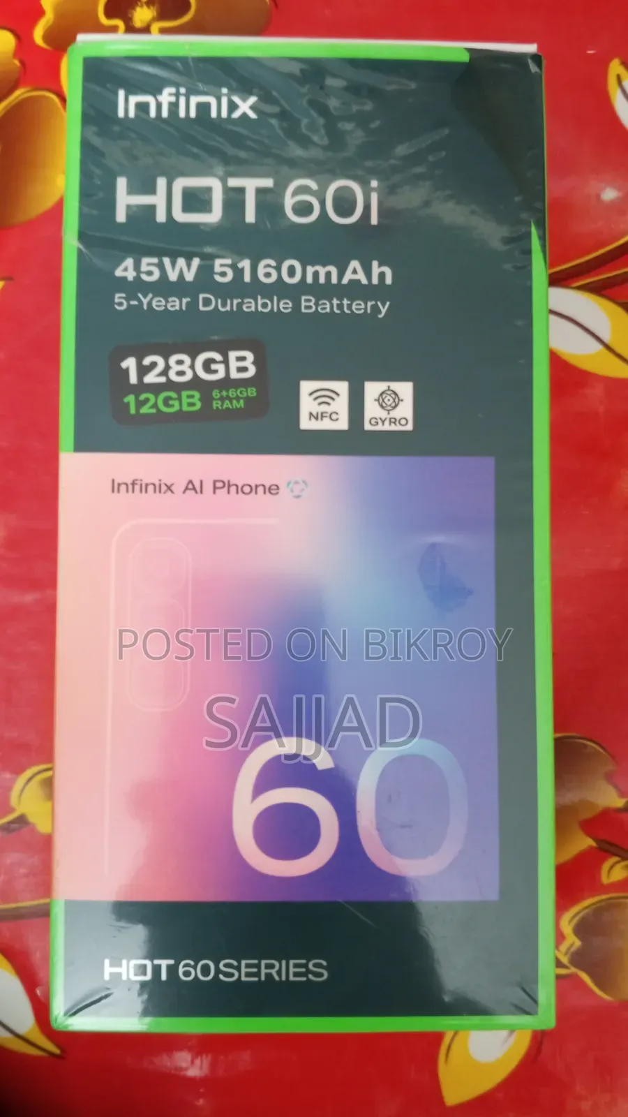 Infinix Hot 60i 128 GB Silver