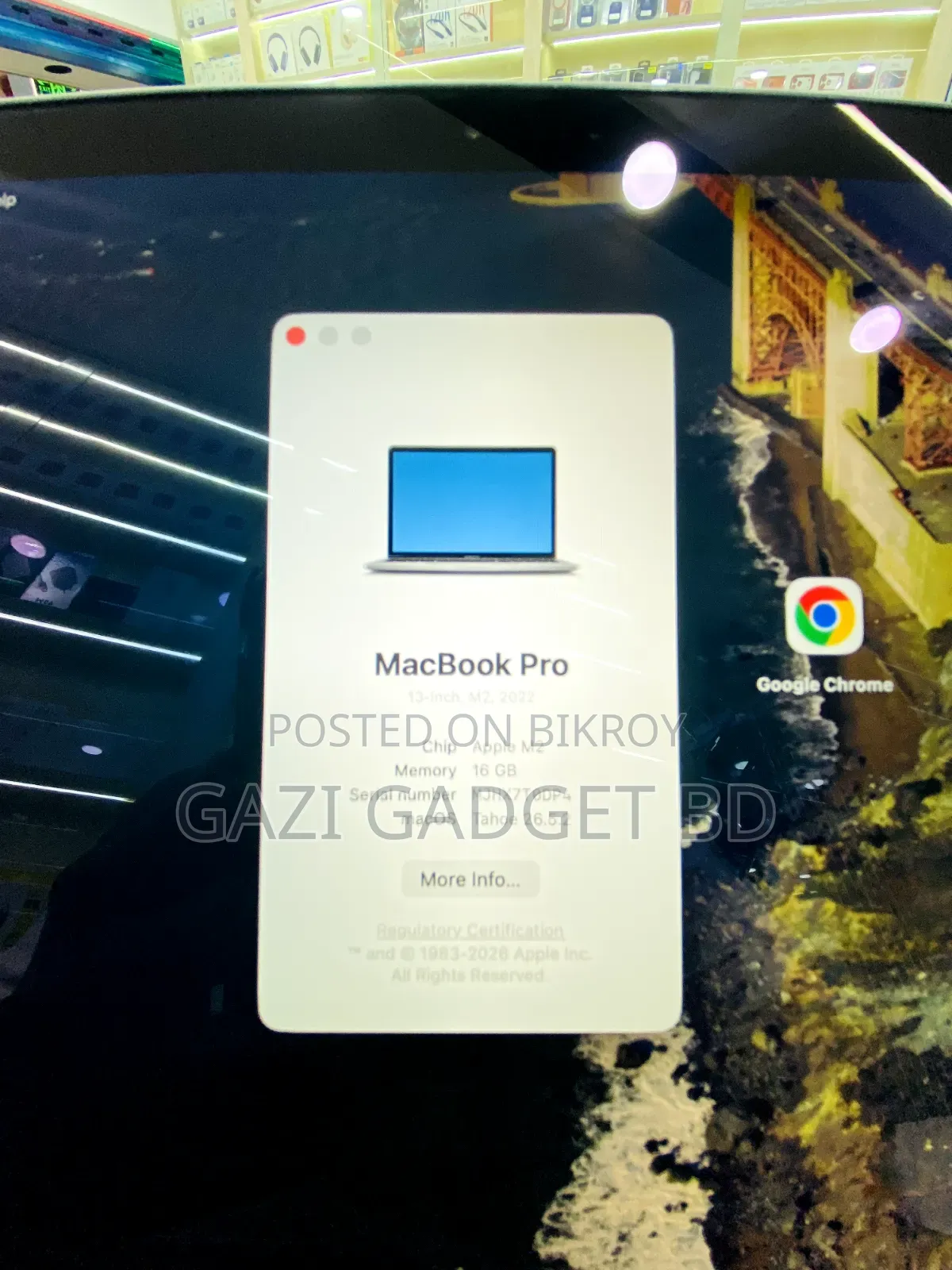 Laptop Apple MacBook Pro 2022 M2 16GB Apple M2 SSD 256GB