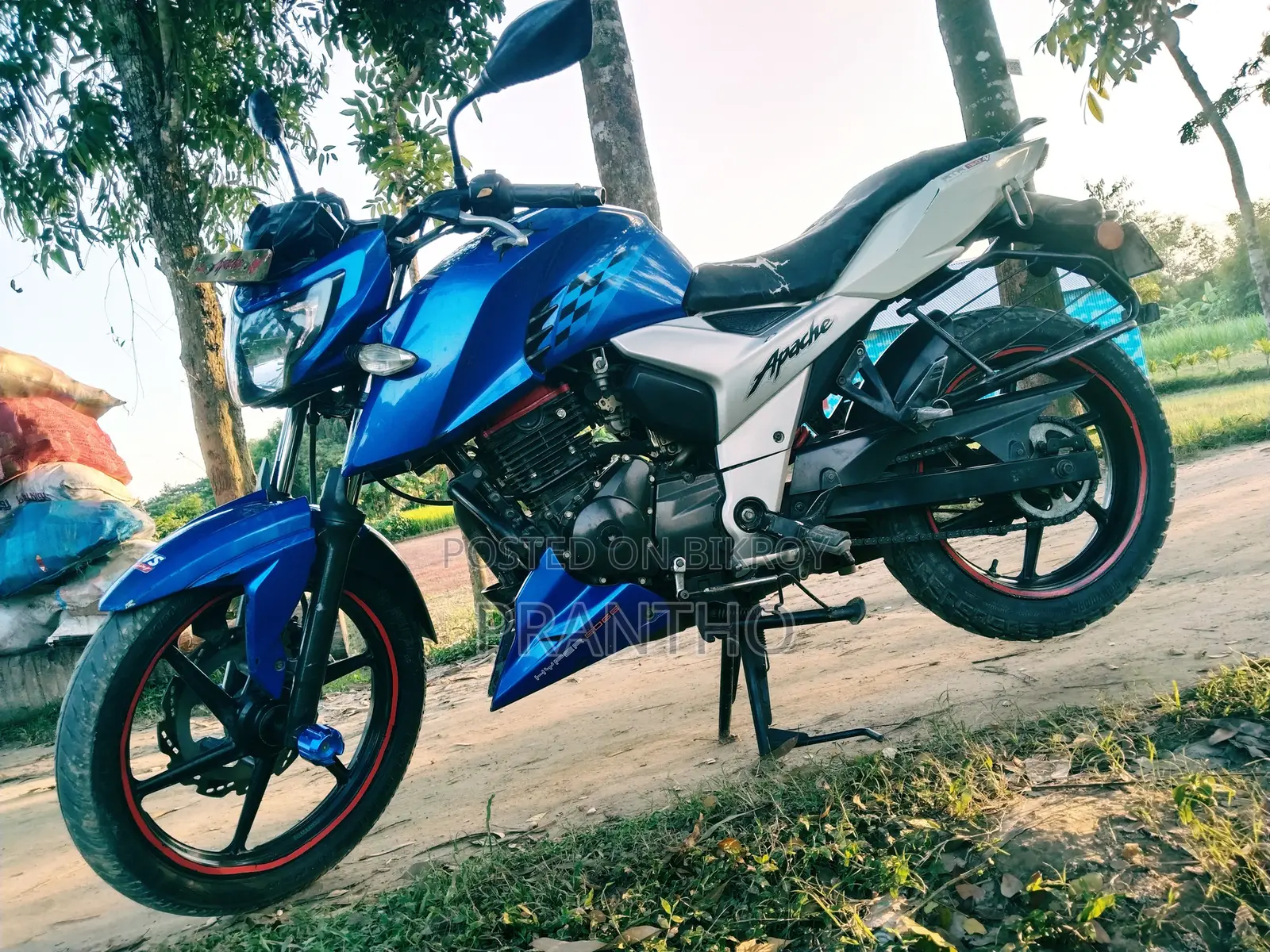 টিভিএস অ্যাপাচি আরটিআর ১৬০ ৪ভি ২০১৯ নীল