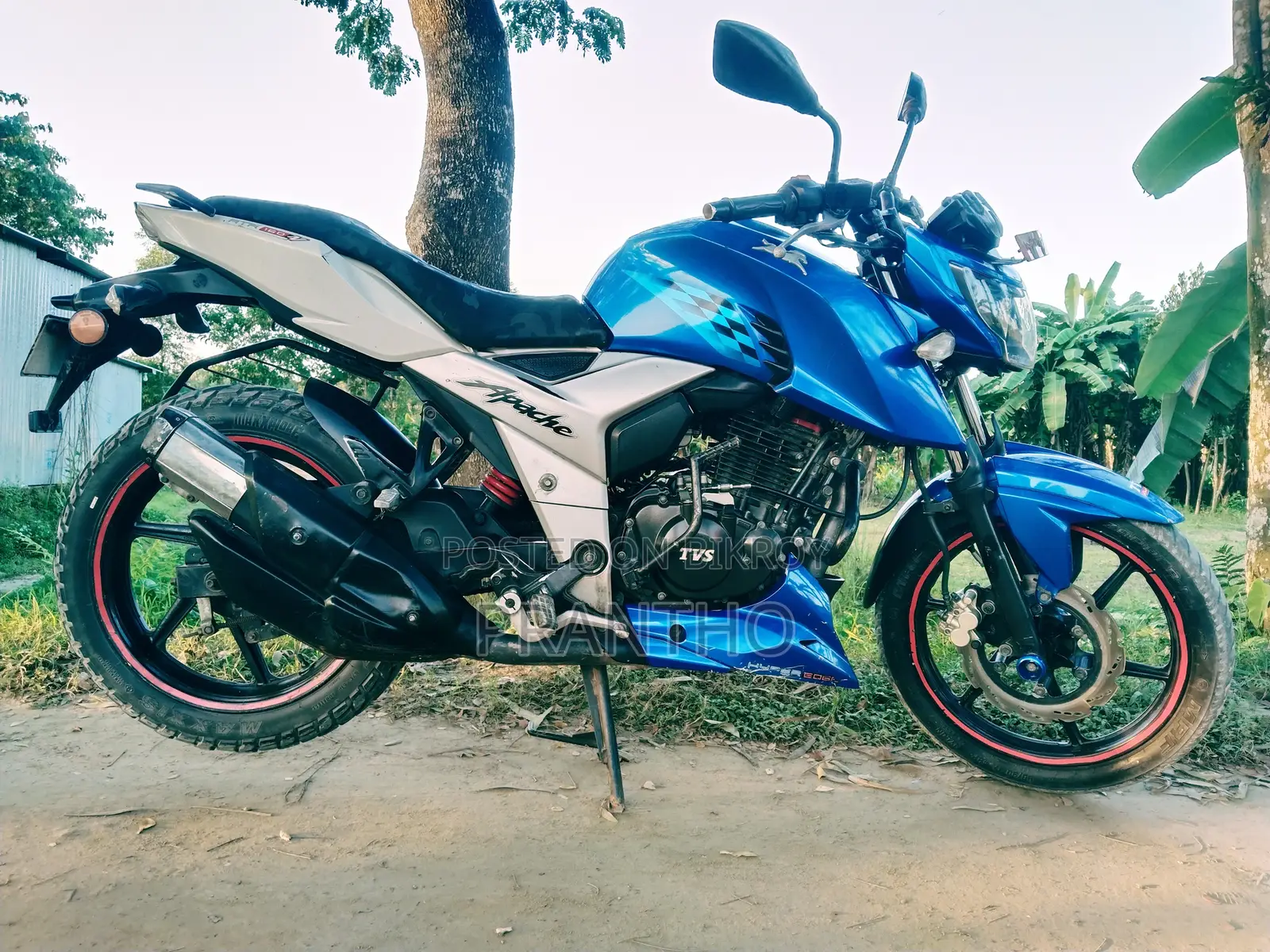 টিভিএস অ্যাপাচি আরটিআর ১৬০ ৪ভি ২০১৯ নীল
