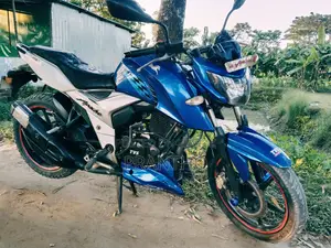 টিভিএস অ্যাপাচি আরটিআর ১৬০ ৪ভি ২০১৯ নীল