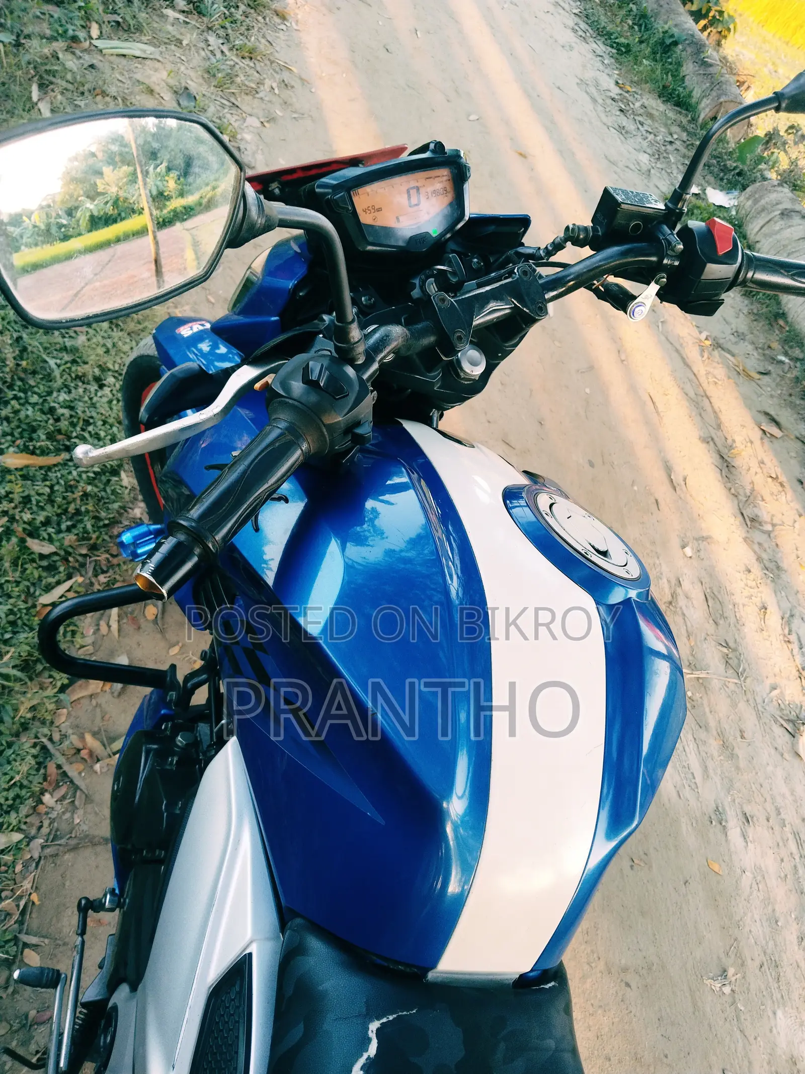 টিভিএস অ্যাপাচি আরটিআর ১৬০ ৪ভি ২০১৯ নীল