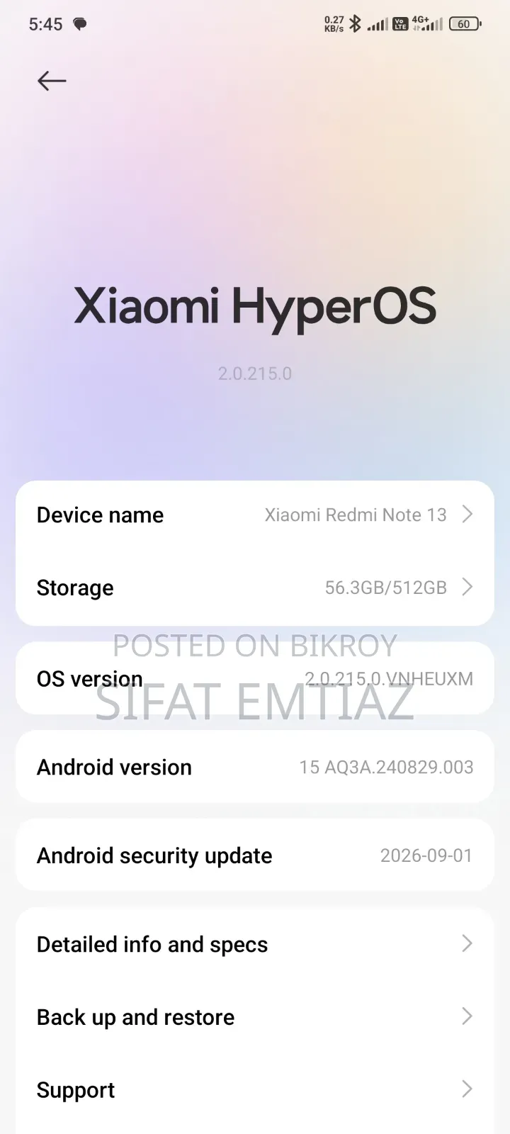 Xiaomi Redmi Note 13 512 GB Black
