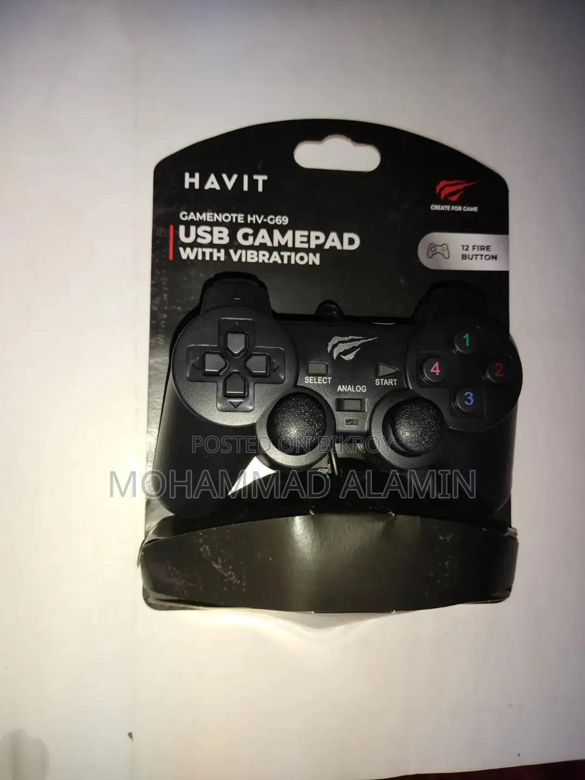 Havit Gamenote HV-G69 Wired Gamepad (Used Only 1 Day)