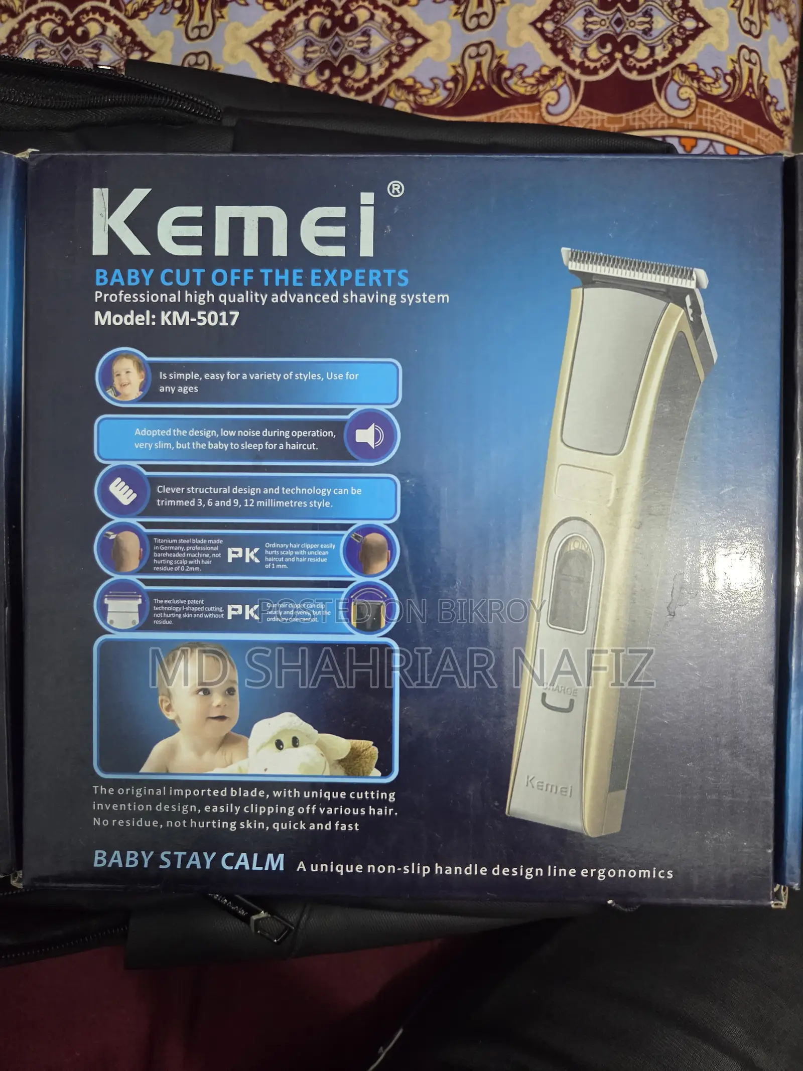 A Kemei brand trimmer will be sold.