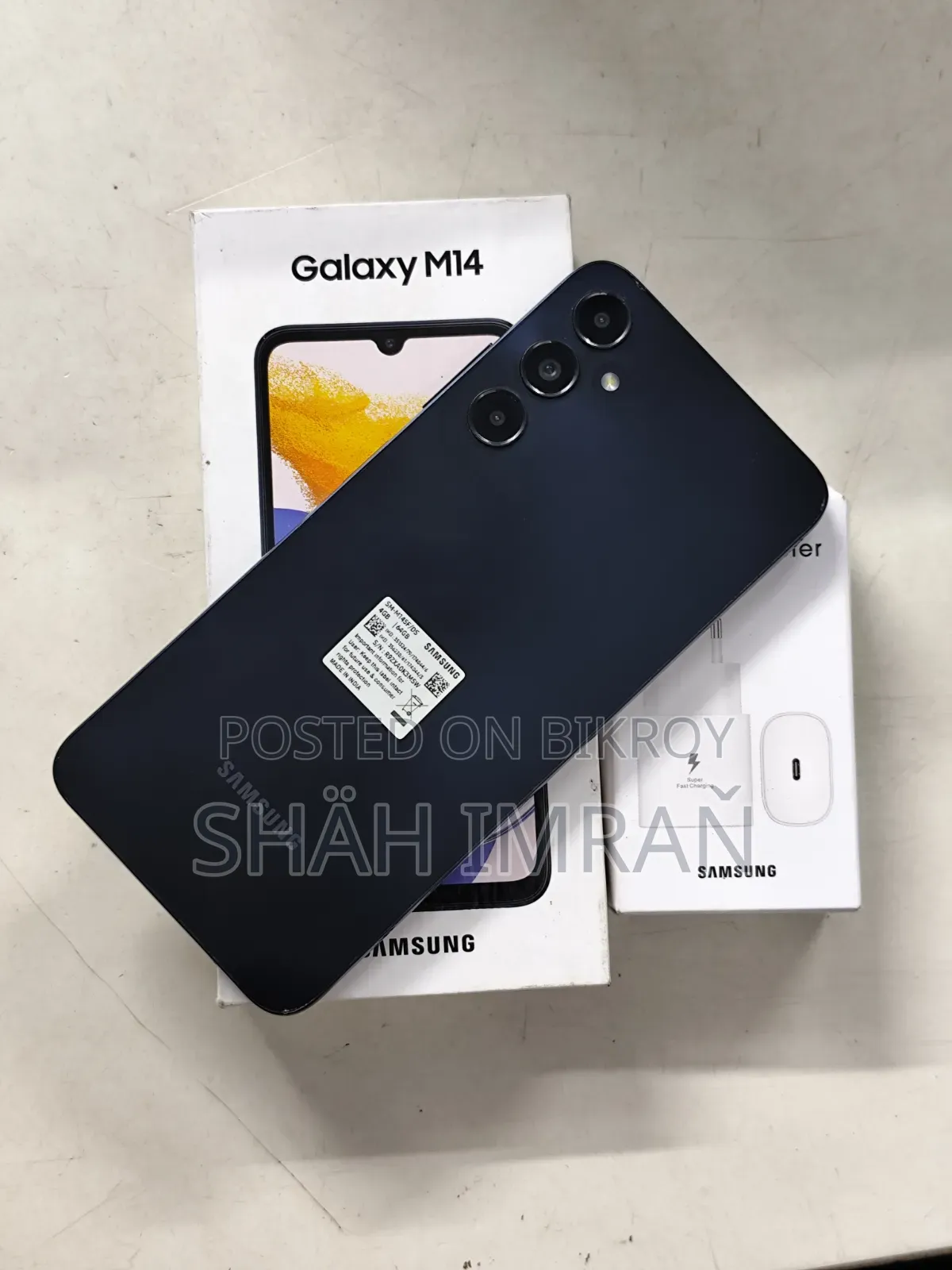 স্যামসাং গ্যালাক্সি এম১৪ ৬৪ জিবি কালো