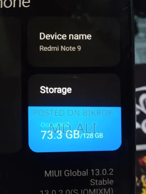 Xiaomi Redmi Note 9 128 GB Black