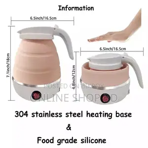 Travel Collapsible or Foldable Electric Kettle