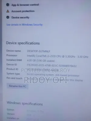 Desktop Computer 4GB Intel HDD+SSD 500GB