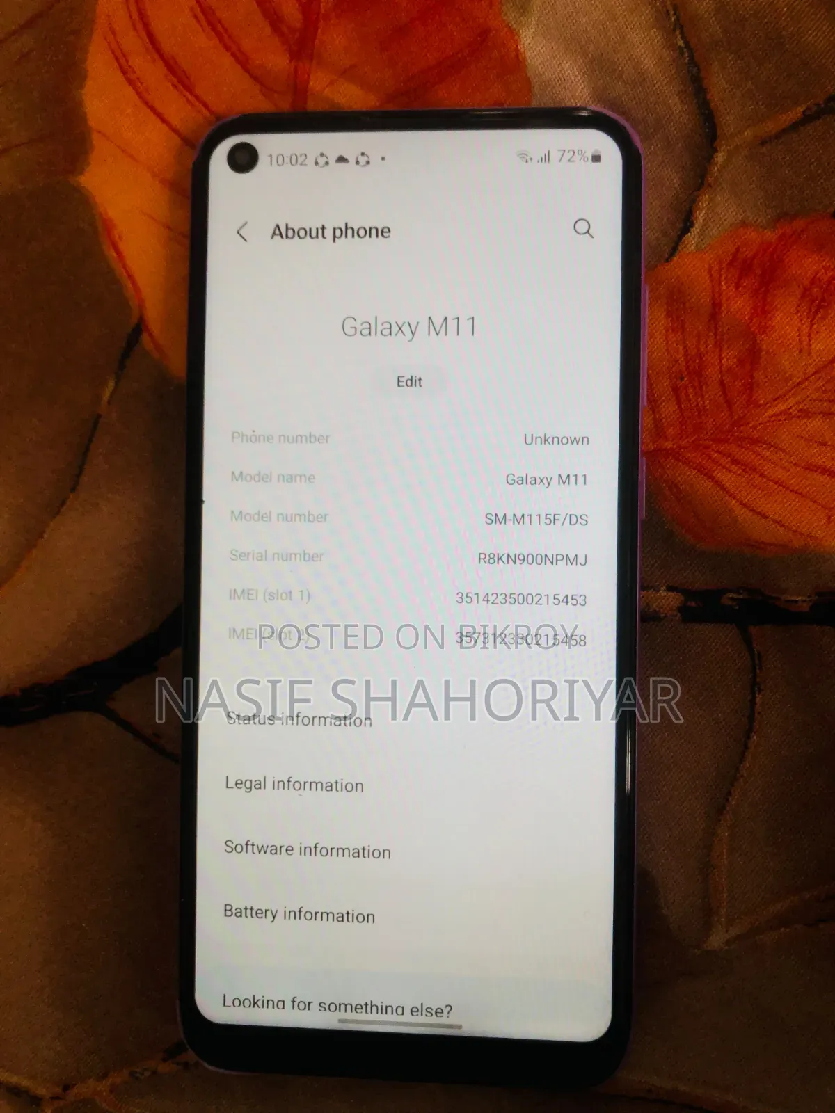 Samsung Galaxy M11 32 GB Purple
