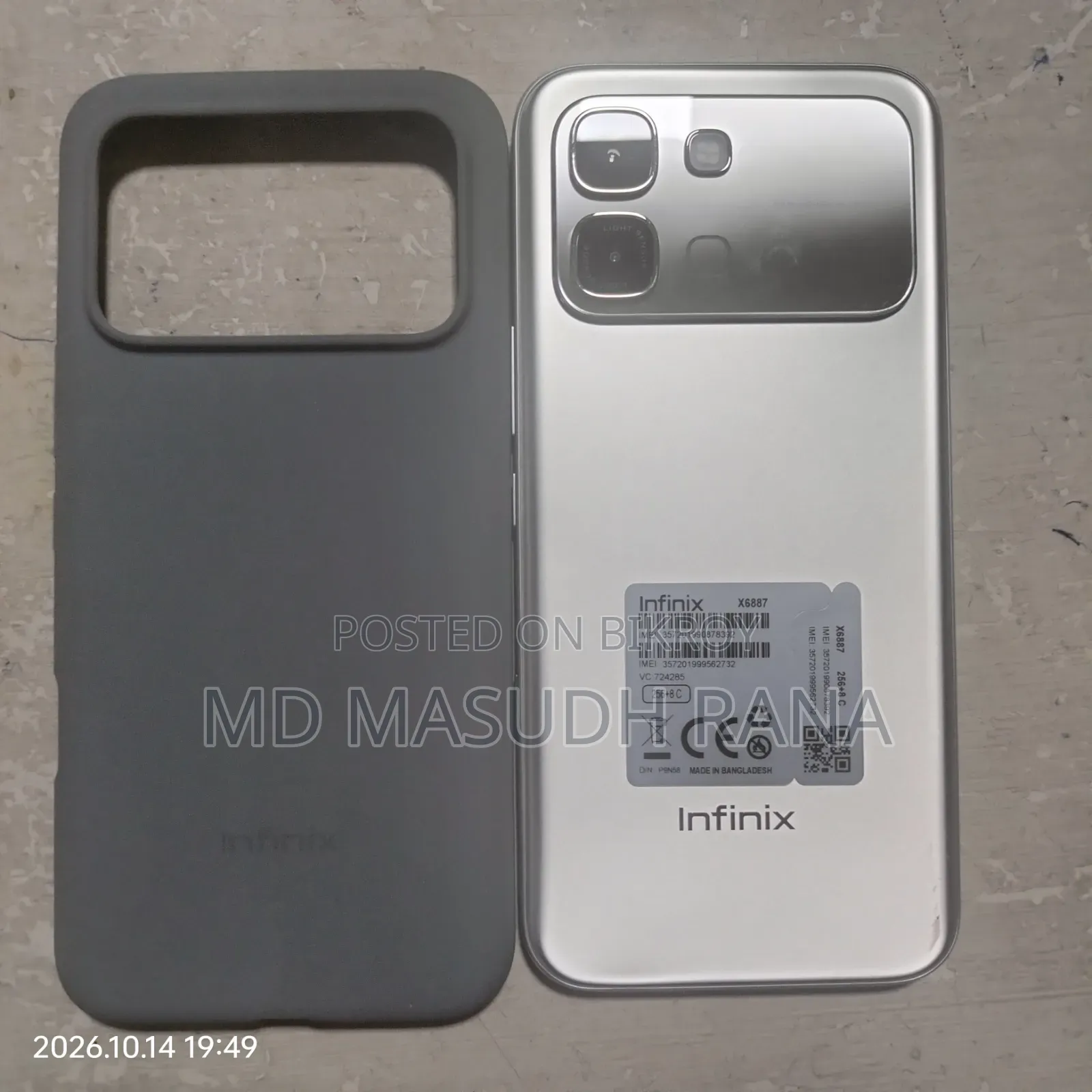 New Infinix Note Edge 256 GB Silver
