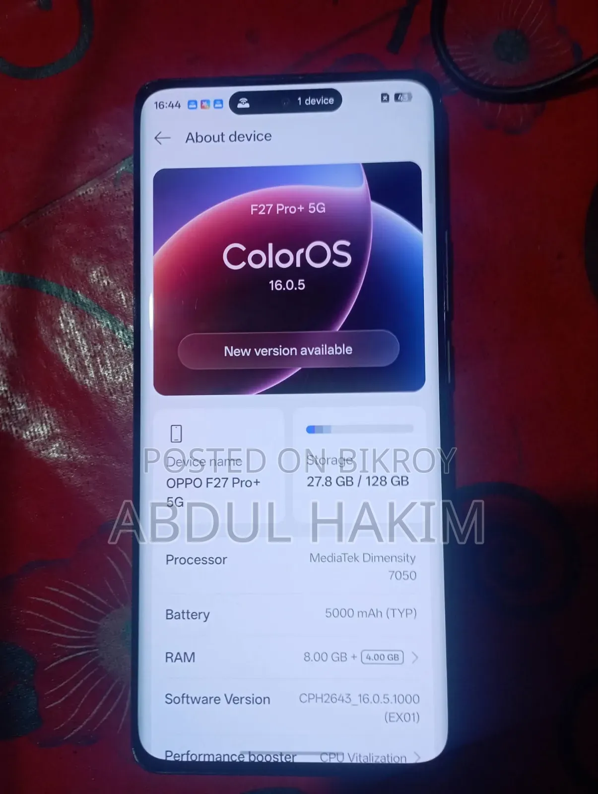 Oppo F27 Pro+ 128 GB Black