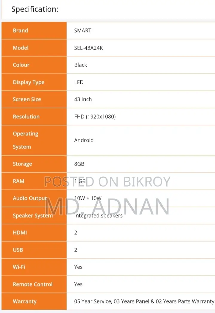 স্মার্ট এসইএল-৪৩এ২৪কে