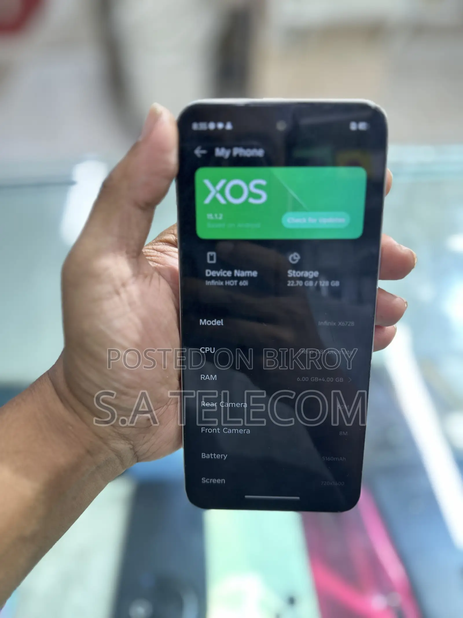 Infinix Hot 60i 128 GB White
