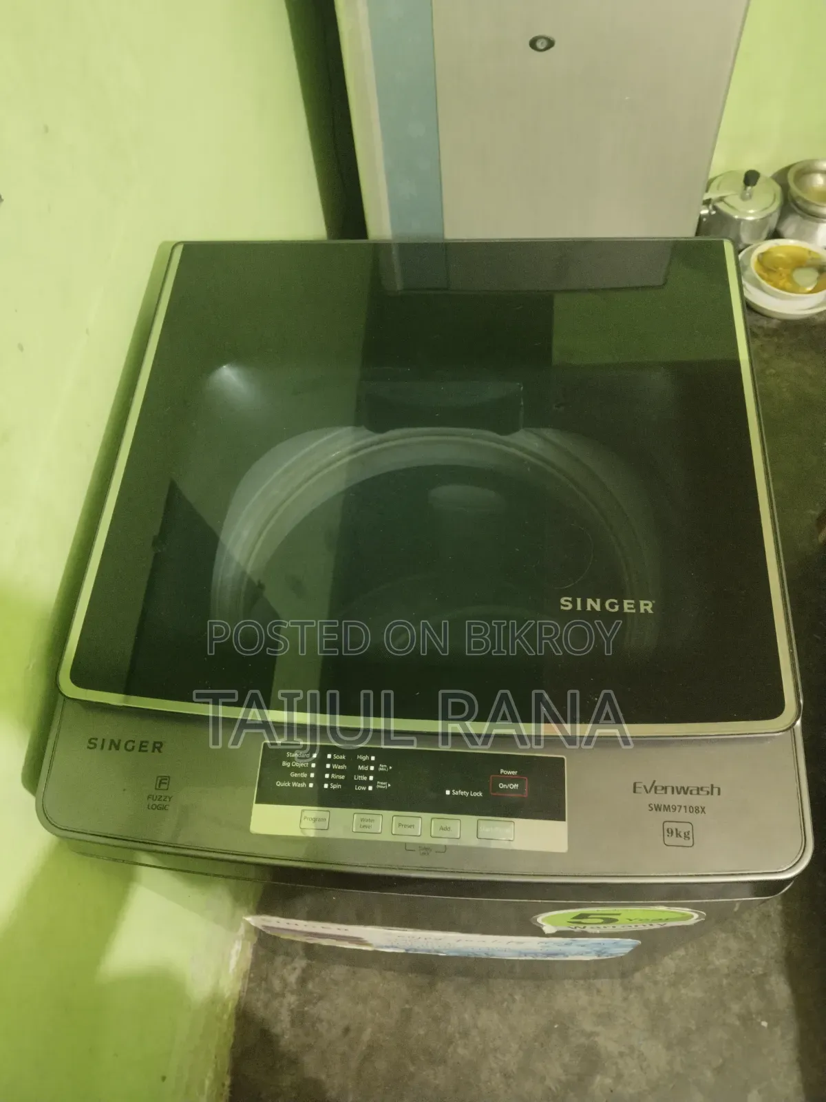 ওয়াশিং মেশিন মডেল এসডাব্লিউএম৯৭১০৮এক্স