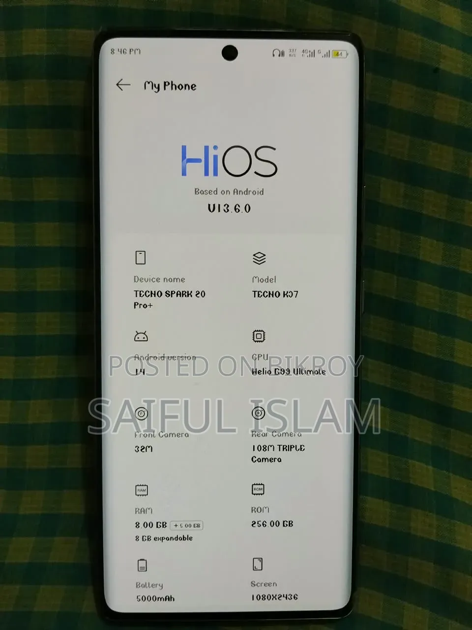 Tecno Spark 20 Pro Plus 256 GB Pink