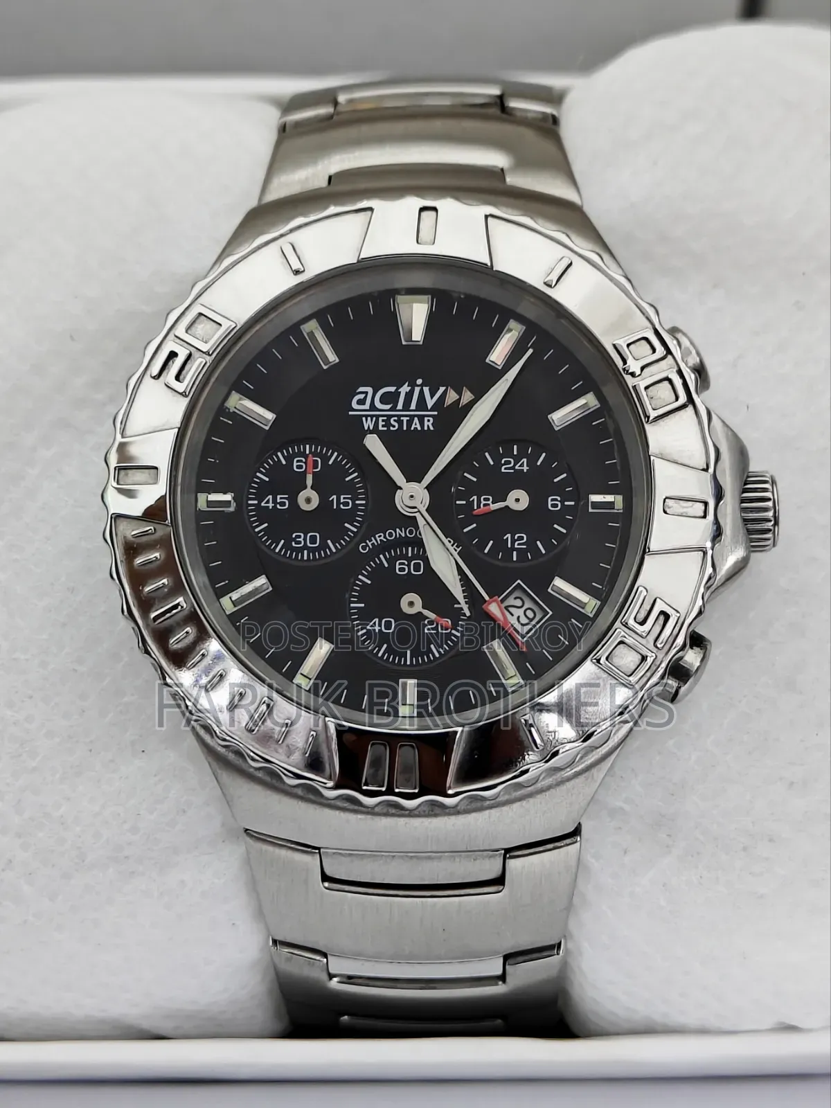 Westar Activ Chronograph Stainless Steel Men’s Watch
