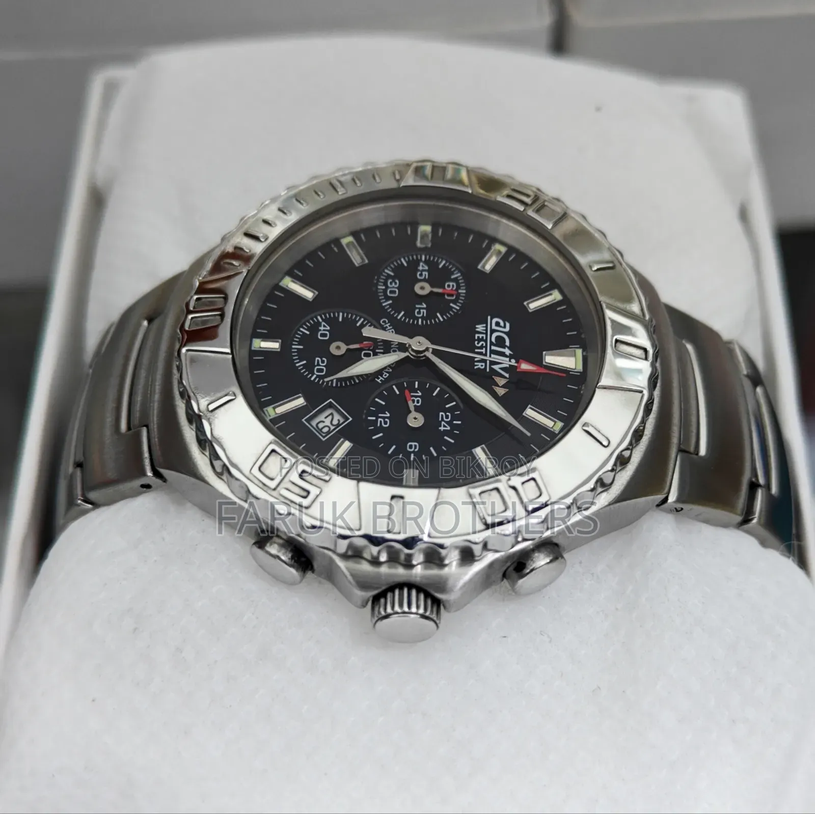 Westar Activ Chronograph Stainless Steel Men’s Watch