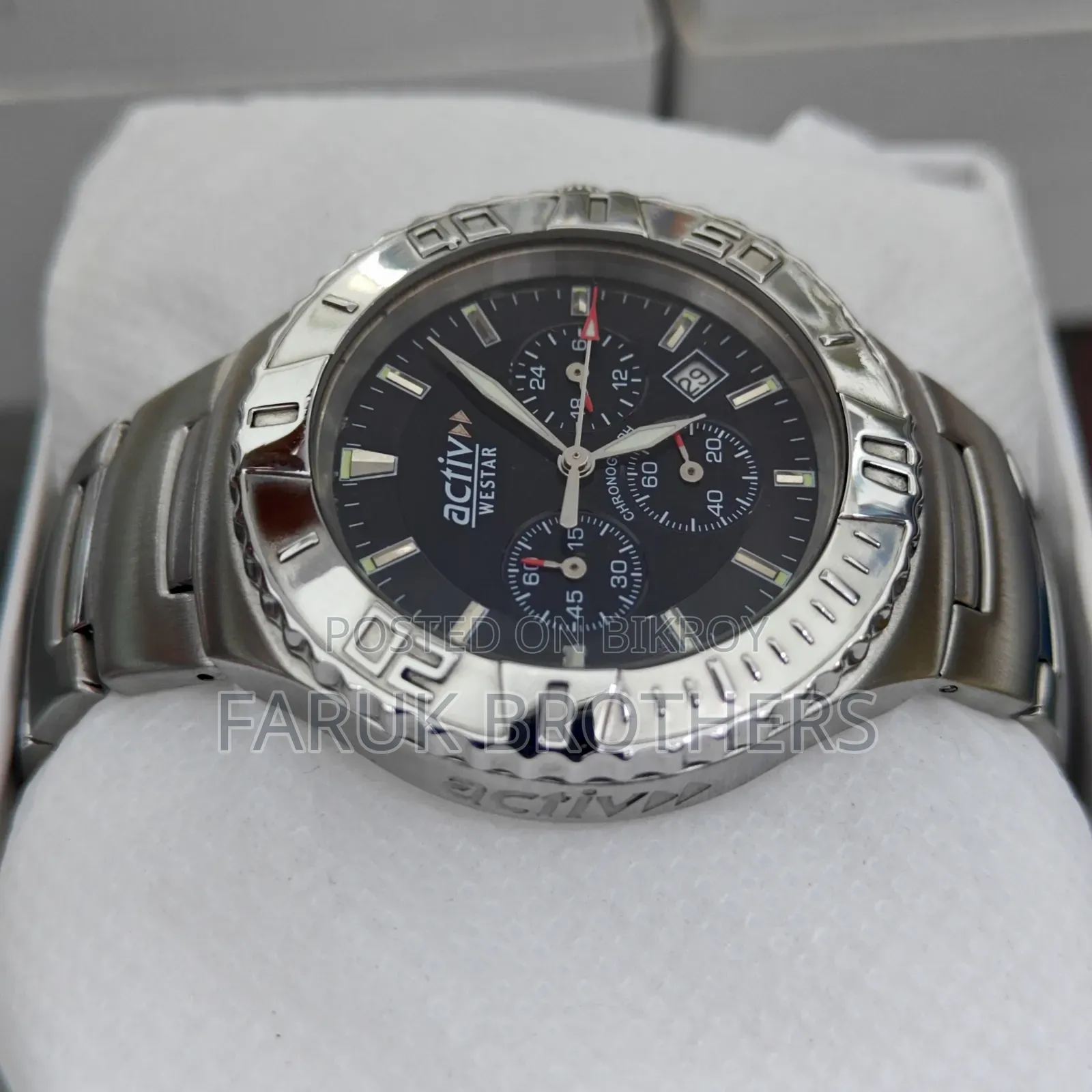 Westar Activ Chronograph Stainless Steel Men’s Watch