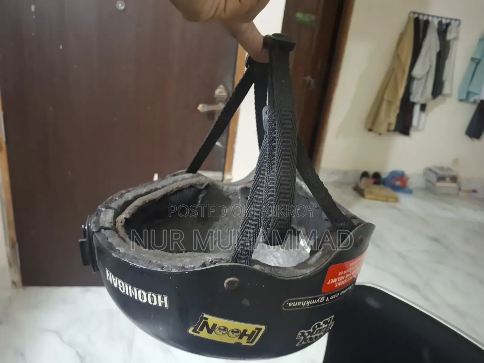 বিএমএক্স হেলমেট উইথ অ্যাকশন ক্যামেরা মাউন্ট