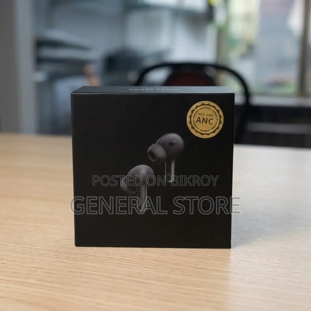 AirPods Pro H2 ANC Wireless Earbuds-Black Edition | Brand New Premium