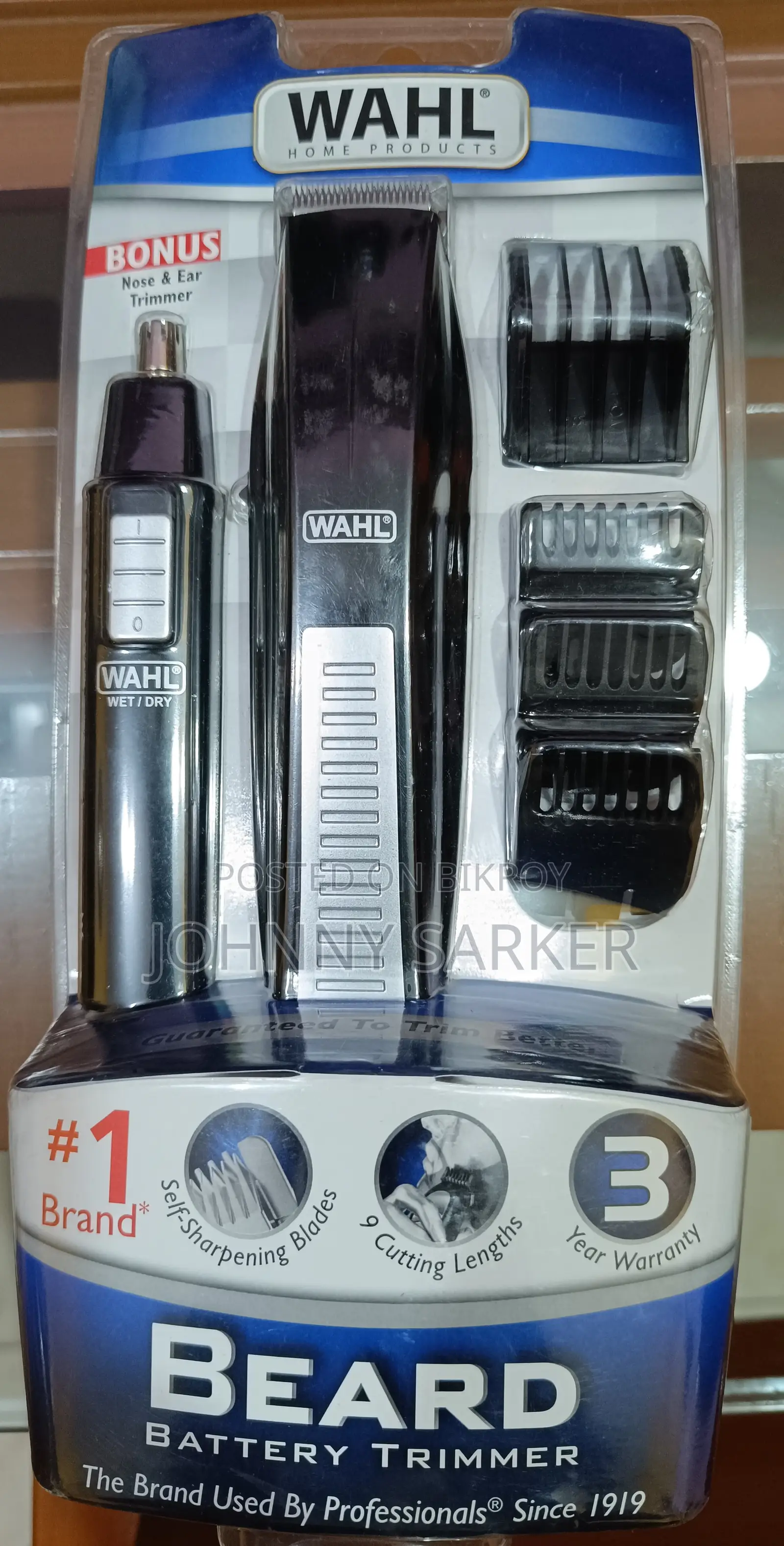WAHL Nose Ear Body Beard Hair Battery Precision Blade Trimmer