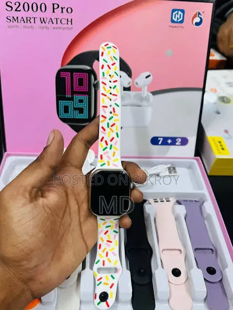 S2000 Pro Smart Watch Combo সাথে ব্লুটুথ হেডফোন ফ্রি