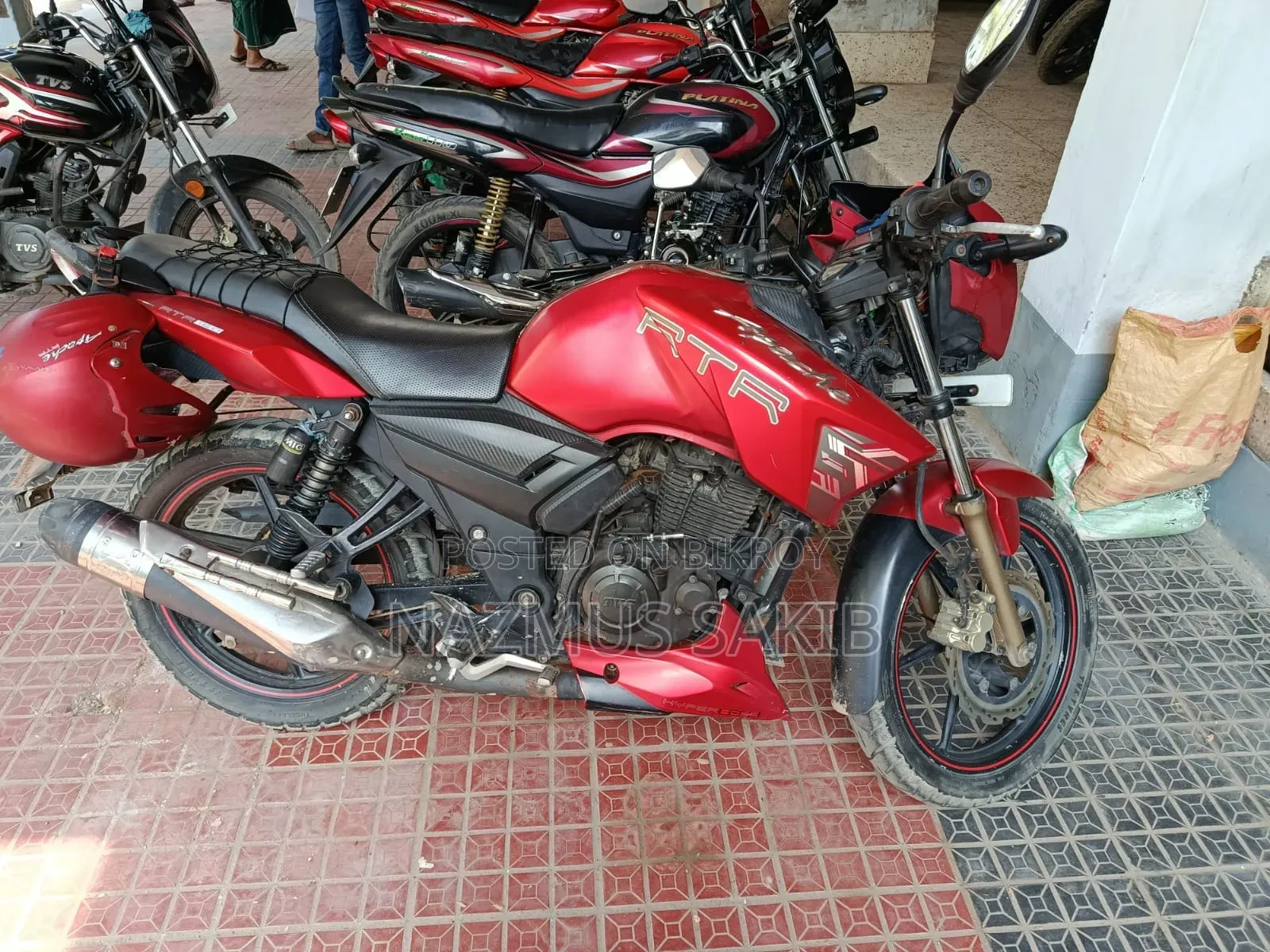 টিভিএস আপাচে আরটিআর ১৬০ টুভি ২০১৯ রেড