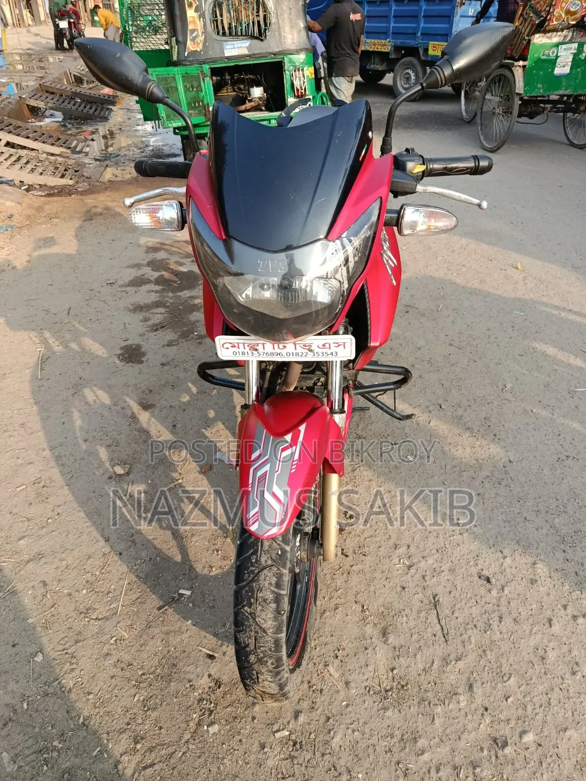টিভিএস আপাচে আরটিআর ১৬০ টুভি ২০১৯ রেড