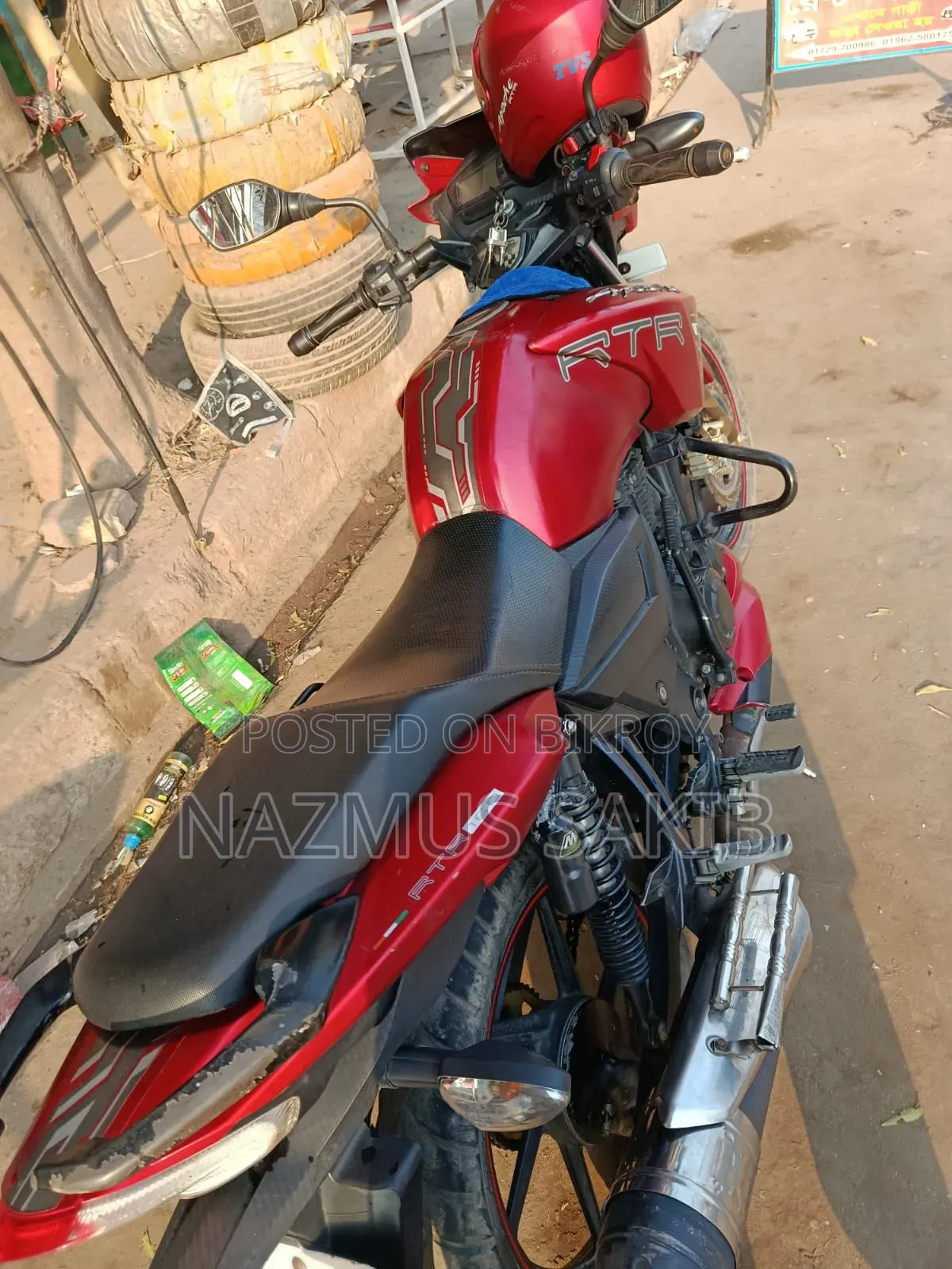 টিভিএস আপাচে আরটিআর ১৬০ টুভি ২০১৯ রেড