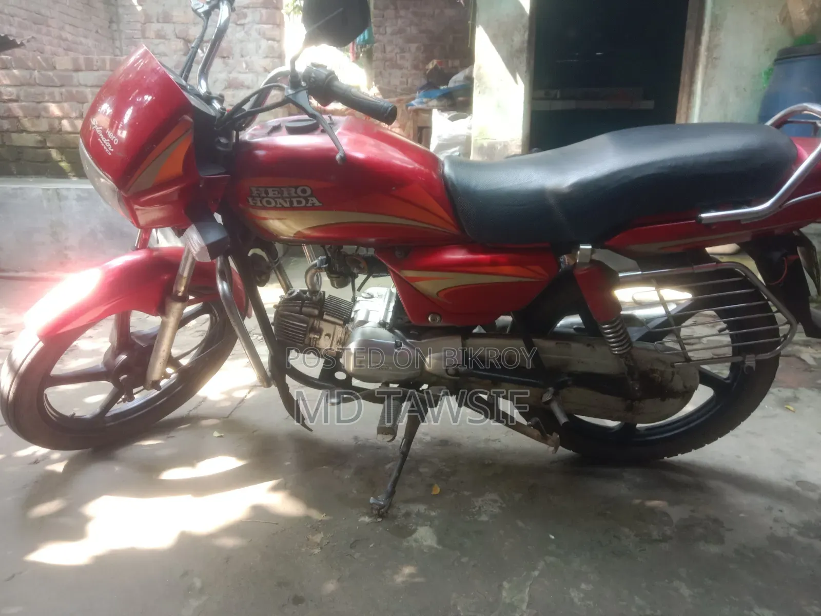 হিরো স্প্লেন্ডার প্রো ২০১২ রেড