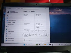 Laptop Lenovo ThinkPad T14s Gen 1 16GB Intel Core i5 HDD+SSD 256GB