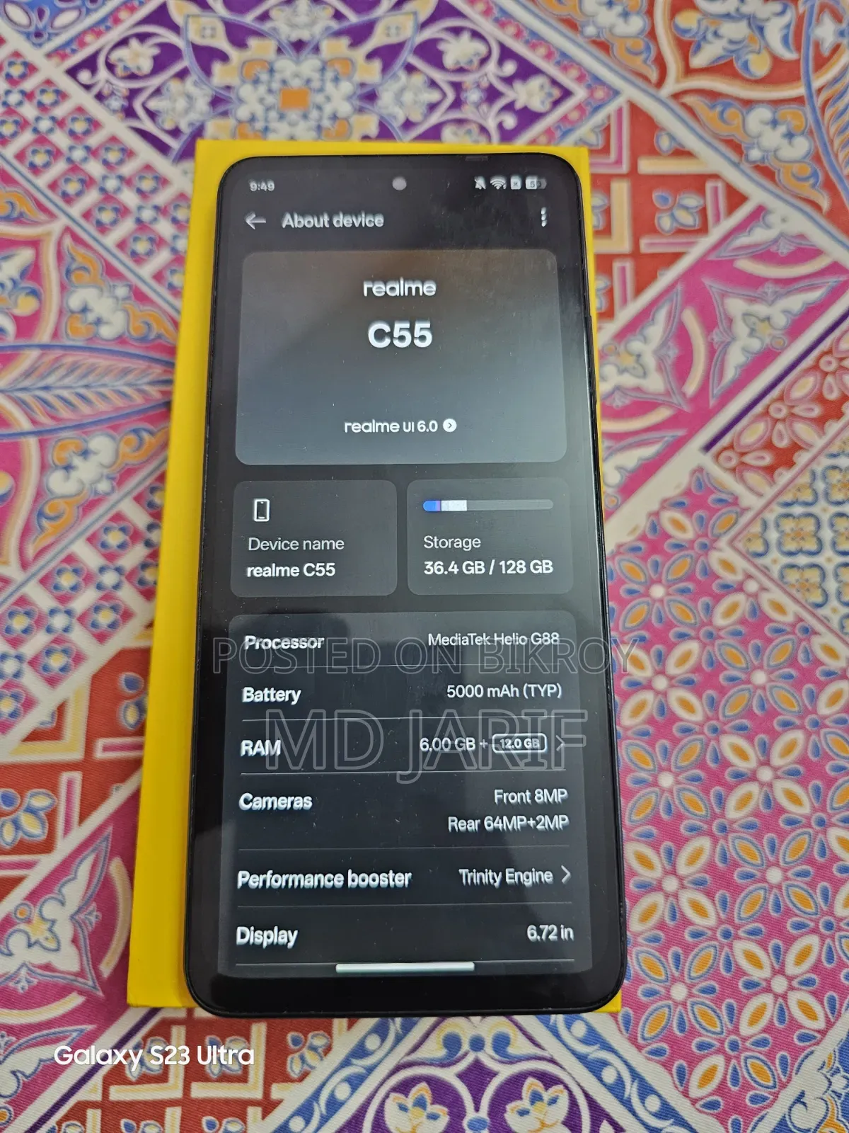 Realme C55 128 GB Black